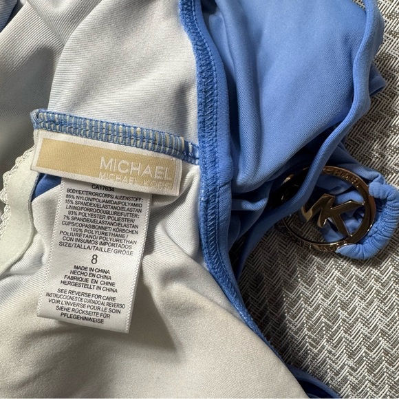 Michael Michael Kors Blue One-Piece Swimsuit Size 8 - Picture 6 of 16